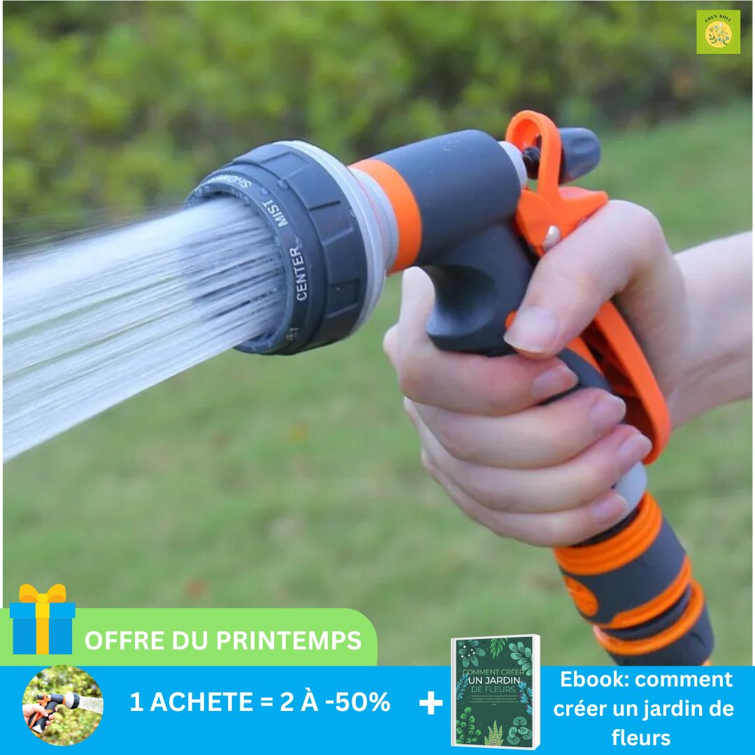 Pistolet Fluic™- Arrosoir avec 8 Modes