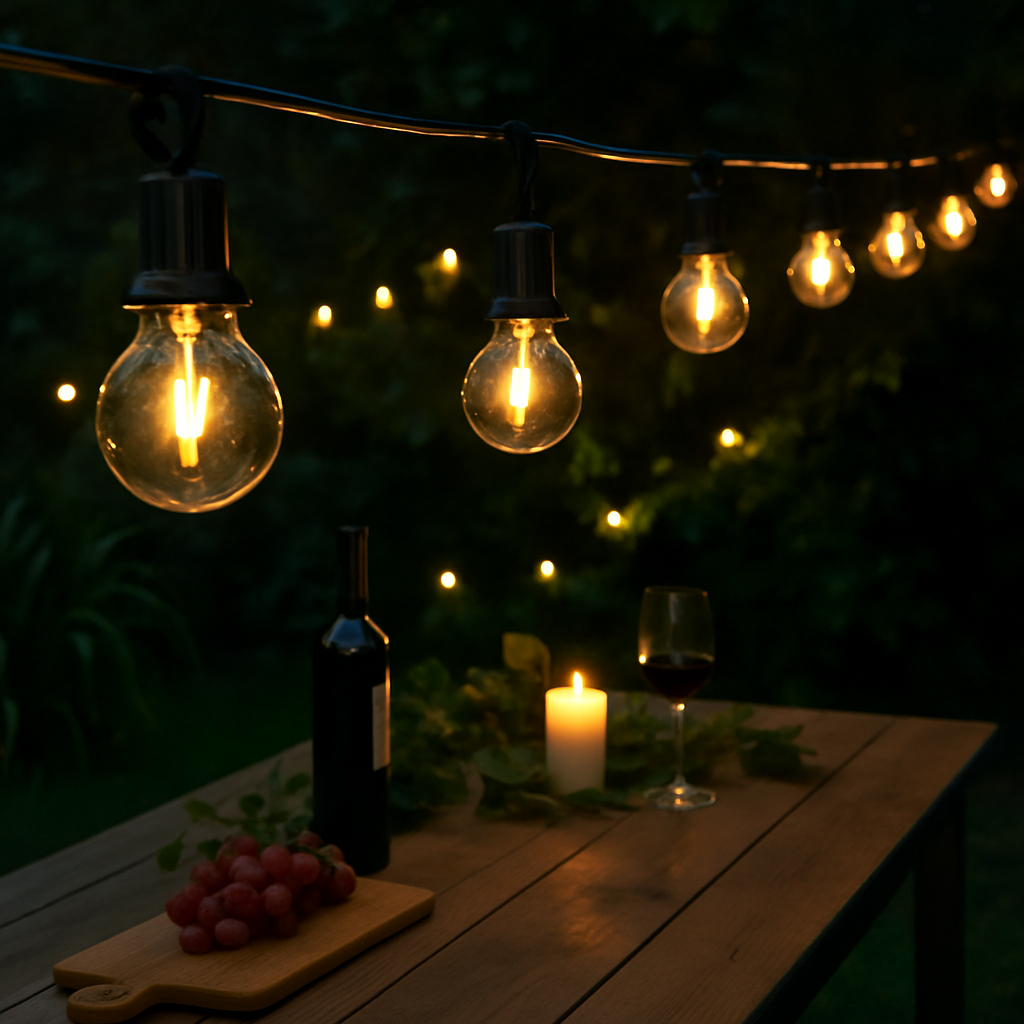 Guirlande-lumineuse-repas-exterieur