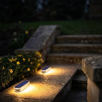 Eclairage exterieur solaire Balisage lumineux pour éviter les chutes et améliorer la visibilité nocturne