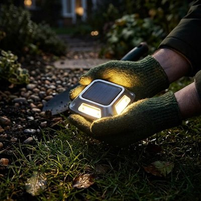 Eclairage exterieur solaire Sans entretien: aucune maintenance requise une fois installé