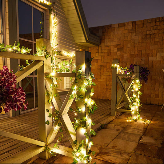 Guirlande-lumineuse-solaire-embellir-extérieur