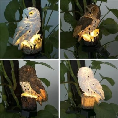 Lampe-de-jardin-solaire-hibou-arrière-avant