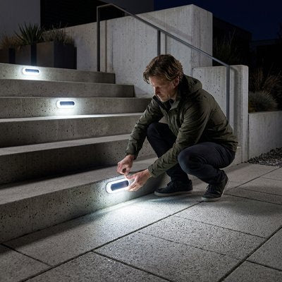 Eclairage exterieur solaire Adapté aux escaliers, allées, murs et bordures de jardins