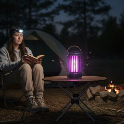 Lampe anti moustique Diffuse une lumière douce et agréable pour créer une atmosphère relaxante en soirée