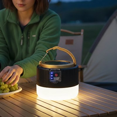 Lampe Camping  batterie intégrée pour une autonomie prolongée sans piles jetables