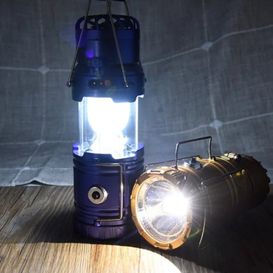 Lampe camping diffuse une lumière blanche intense à 360 degrés pour illuminer efficacement l'espace