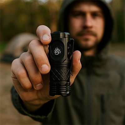 Lampe de poche polyvalente utilisée en camping et en randonnée de nuit