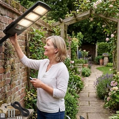 Lampe détecteur de mouvement extérieure permanente en toutes saisons