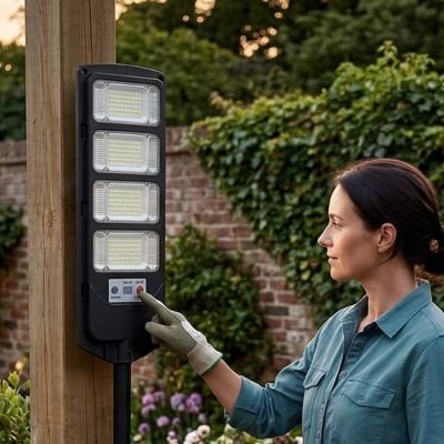 Lampe détecteur de mouvement extérieure permanente en toutes saisons