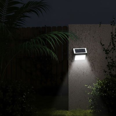 Lampe solaire exterieur Convient pour jardins, allées, clôtures et murs extérieurs