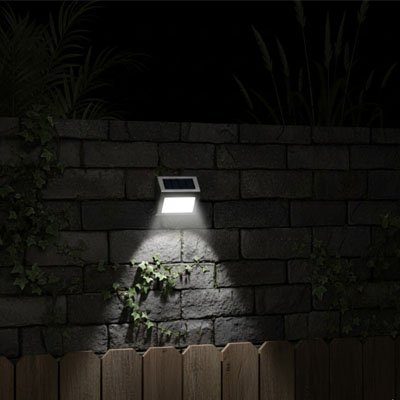 Lampe solaire exterieur S'allume automatiquement au passage pour économiser l'énergie