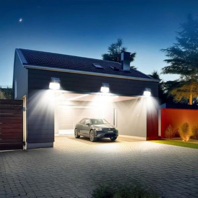 Projecteur-LED-solaire-garage-éclairage