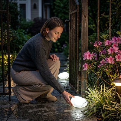 Lumiere solaire exterieur déplacement possible selon les besoins