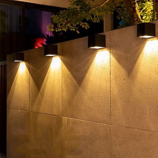 Luminaire exterieur forme géométrique sobre et moderne